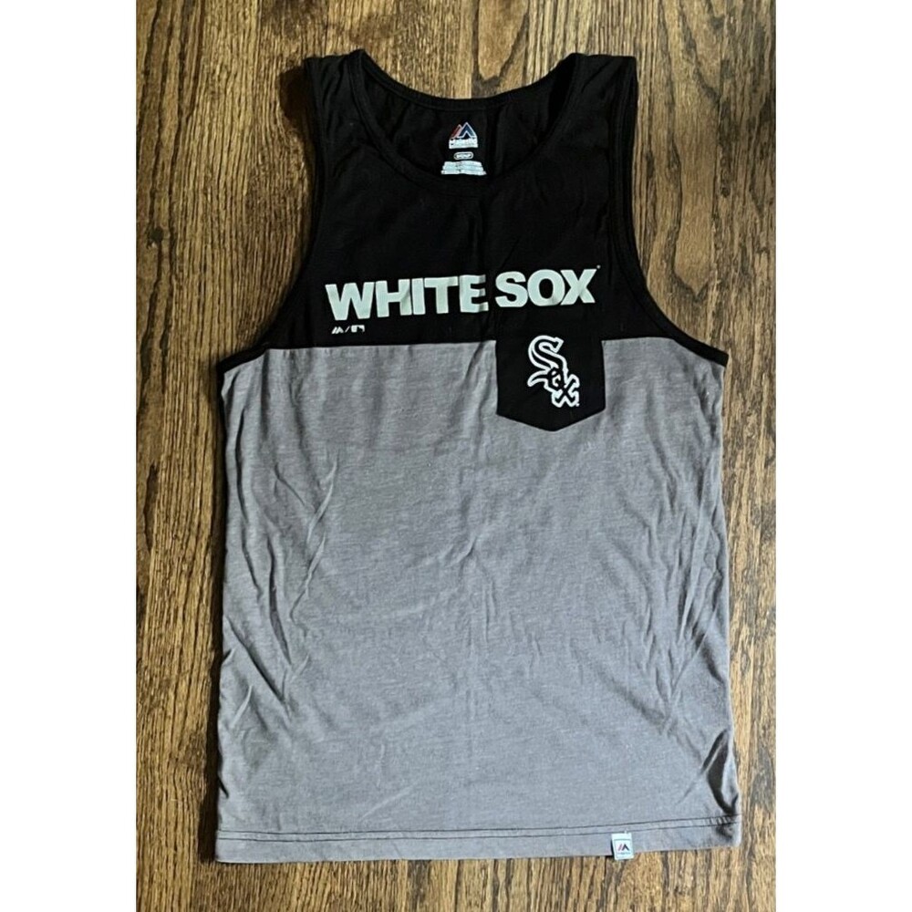 Majestic Mens Small White Sox Tank